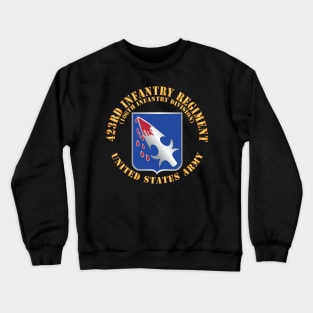 423rd Infantry Regiment - US Army w DUI X 300 Crewneck Sweatshirt